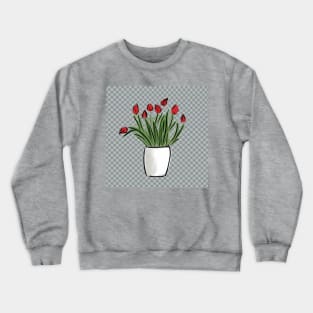 Tulips in a vase Crewneck Sweatshirt